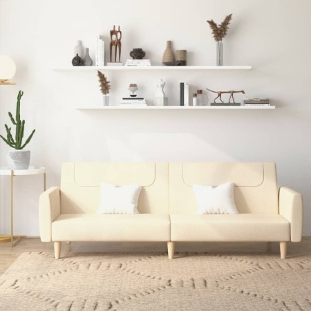 Sofá cama de 2 plazas tela color crema by , Sofas - Ref: Foro24-375787, Price: 275,57 €, Discount: %