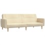 Sofá cama de 2 plazas tela color crema by , Sofas - Ref: Foro24-375787, Price: 275,57 €, Discount: %