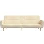 Sofá cama de 2 plazas tela color crema de , Sofás - Ref: Foro24-375787, Precio: 275,42 €