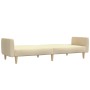 Sofá cama de 2 plazas tela color crema by , Sofas - Ref: Foro24-375787, Price: 275,57 €, Discount: %