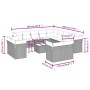 Set sofás de jardín 14 pzas con cojines ratán sintético beige by , Garden sets - Ref: Foro24-3250397, Price: 1,00 €, Discount: %