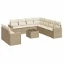Juego de sofás jardín con cojines beige 10 pzas ratán sintético by , Modular outdoor sofas - Ref: Foro24-3251495, Price: 738,...