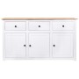 Sideboard aus Kiefernholz im weißen Panama-Stil 135x40x80 cm von vidaXL, Sideboards - Ref: Foro24-282705, Preis: 252,38 €, Ra...