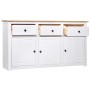 Sideboard aus Kiefernholz im weißen Panama-Stil 135x40x80 cm von vidaXL, Sideboards - Ref: Foro24-282705, Preis: 252,38 €, Ra...