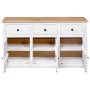 Aparador de madera de pino estilo Panamá blanco 135x40x80 cm de vidaXL, Aparadores - Ref: Foro24-282705, Precio: 262,90 €, De...