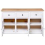Sideboard aus Kiefernholz im weißen Panama-Stil 135x40x80 cm von vidaXL, Sideboards - Ref: Foro24-282705, Preis: 252,38 €, Ra...