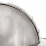 Réplica de casco de caballero medieval antiguo LARP acero plata