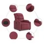 Red Fabric Recliner by , Armchairs - Ref: Foro24-374150, Price: 238,53 €, Discount: %