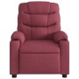 Sillón reclinable de tela rojo tinto de , Sillones - Ref: Foro24-374150, Precio: 241,71 €, Descuento: %