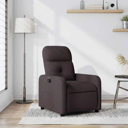 Dark brown fabric recliner by , Armchairs - Ref: Foro24-374202, Price: 183,93 €, Discount: %