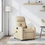 Sillón de masaje reclinable de tela crema de , Sillones - Ref: Foro24-374214, Precio: 203,18 €, Descuento: %