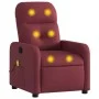 Reclining massage armchair in burgundy fabric by , Armchairs - Ref: Foro24-374209, Price: 202,38 €, Discount: %