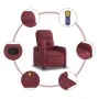 Verstellbarer Massagesessel aus burgunderrotem Stoff von , Sessel - Ref: Foro24-374209, Preis: 202,38 €, Rabatt: %
