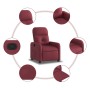 Red wine fabric recliner by , Armchairs - Ref: Foro24-374200, Price: 189,59 €, Discount: %
