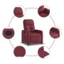 Red wine fabric recliner by , Armchairs - Ref: Foro24-374200, Price: 186,80 €, Discount: %