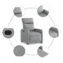Light gray fabric recliner by , Armchairs - Ref: Foro24-374165, Price: 173,57 €, Discount: %