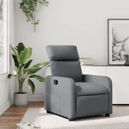 Grauer Relaxsessel aus Kunstleder von , Sessel - Ref: Foro24-374186, Preis: 188,37 €, Rabatt: %