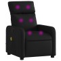 Sillón de masaje reclinable cuero sintético negro de , Sillones - Ref: Foro24-374190, Precio: 223,21 €, Descuento: %