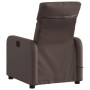 Reclining massage armchair in brown synthetic leather by , Armchairs - Ref: Foro24-374192, Price: 195,71 €, Discount: %