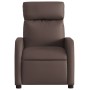 Reclining massage armchair in brown synthetic leather by , Armchairs - Ref: Foro24-374192, Price: 195,71 €, Discount: %