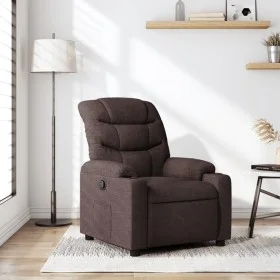 Dark Brown Fabric Recliner by , Armchairs - Ref: Foro24-374152, Price: 252,14 €, Discount: %