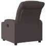 Sillón reclinable de tela marrón oscuro de , Sillones - Ref: Foro24-374152, Precio: 252,14 €, Descuento: %
