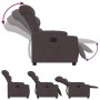 Sillón reclinable de tela marrón oscuro de , Sillones - Ref: Foro24-374152, Precio: 210,82 €