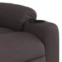 Sillón reclinable de tela marrón oscuro de , Sillones - Ref: Foro24-374152, Precio: 210,82 €