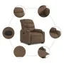 Brown Fabric Liftable Recliner by , Armchairs - Ref: Foro24-3206649, Price: 327,01 €, Discount: %