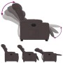 Sillón eléctrico reclinable elevable de tela marrón oscuro de , Sillones - Ref: Foro24-3206668, Precio: 321,33 €, Descuento: %
