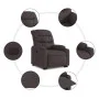 Elektrischer Liegesessel aus dunkelbraunem Stoff von , Sessel - Ref: Foro24-3206668, Preis: 378,19 €, Rabatt: %