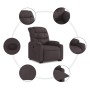 Sillón eléctrico reclinable elevable de tela marrón oscuro de , Sillones - Ref: Foro24-3206668, Precio: 321,33 €, Descuento: %
