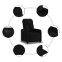 Black Fabric Power Recliner by , Armchairs - Ref: Foro24-3206779, Price: 238,50 €, Discount: %