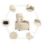 Elektrischer Liegesessel aus cremefarbenem Stoff von , Sessel - Ref: Foro24-3206785, Preis: 248,92 €, Rabatt: %