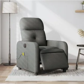 Sillón reclinable de masaje eléctrico tela gris oscuro de , Sillones - Ref: Foro24-3206787, Precio: 235,10 €, Descuento: %
