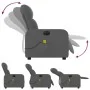 Elektrischer Massage-Liegestuhl dunkelgrauer Stoff von , Sessel - Ref: Foro24-3206787, Preis: 235,10 €, Rabatt: %