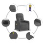 Elektrischer Massage-Liegestuhl dunkelgrauer Stoff von , Sessel - Ref: Foro24-3206787, Preis: 230,88 €, Rabatt: %