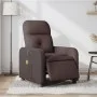 Sillón reclinable de masaje eléctrico tela marrón oscuro de , Sillones - Ref: Foro24-3206791, Precio: 240,10 €, Descuento: %
