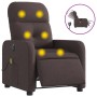 Elektrischer Massage-Liegestuhl dunkelbrauner Stoff von , Sessel - Ref: Foro24-3206791, Preis: 250,23 €, Rabatt: %