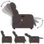 Elektrischer Massage-Liegestuhl dunkelbrauner Stoff von , Sessel - Ref: Foro24-3206791, Preis: 240,10 €, Rabatt: %