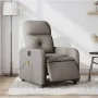 Sillón reclinable de masaje eléctrico tela gris taupe de , Sillones - Ref: Foro24-3206793, Precio: 269,60 €, Descuento: %