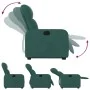 Dark green fabric lifting recliner by , Armchairs - Ref: Foro24-3206801, Price: 272,19 €, Discount: %