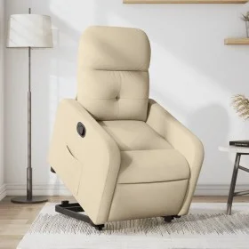 Cream Fabric Liftable Recliner by , Armchairs - Ref: Foro24-3206803, Price: 289,76 €, Discount: %