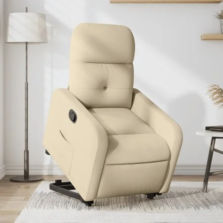 Cream Fabric Liftable Recliner by , Armchairs - Ref: Foro24-3206803, Price: 289,76 €, Discount: %