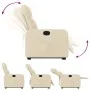 Cream Fabric Liftable Recliner by , Armchairs - Ref: Foro24-3206803, Price: 289,76 €, Discount: %