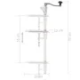 Dosenöffner aus silbernem Aluminium und Edelstahl 70 cm von vidaXL, Dosenöffner - Ref: Foro24-50958, Preis: 60,26 €, Rabatt: %
