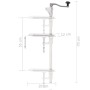 Dosenöffner aus silbernem Aluminium und Edelstahl 70 cm von vidaXL, Dosenöffner - Ref: Foro24-50958, Preis: 60,08 €, Rabatt: %