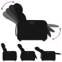 Sillón eléctrico reclinable elevable de tela negro de , Sillones - Ref: Foro24-3206815, Precio: 322,04 €, Descuento: %