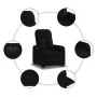 Sillón eléctrico reclinable elevable de tela negro de , Sillones - Ref: Foro24-3206815, Precio: 322,04 €, Descuento: %