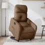 Sillón eléctrico reclinable elevable de tela marrón de , Sillones - Ref: Foro24-3206817, Precio: 322,22 €, Descuento: %